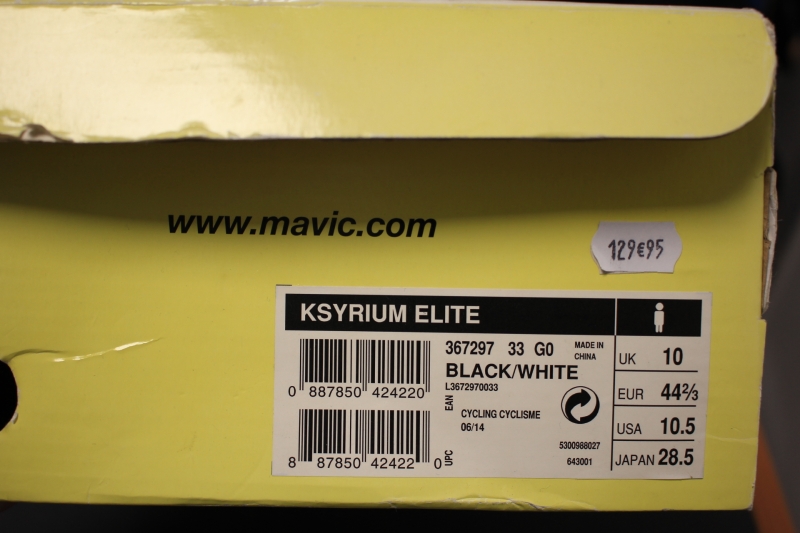Chaussures Mavic Ksyrium Elite Taille 44 (2)