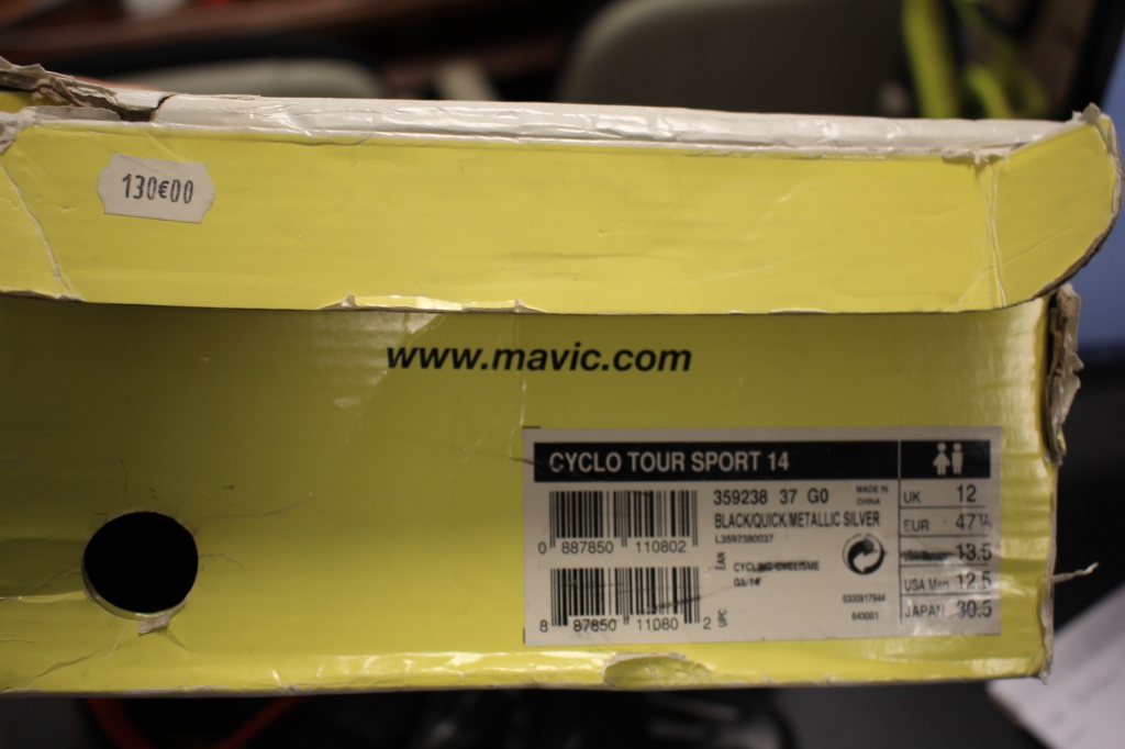 Chaussures Mavic Cyclo tour sport 14 Taille 47