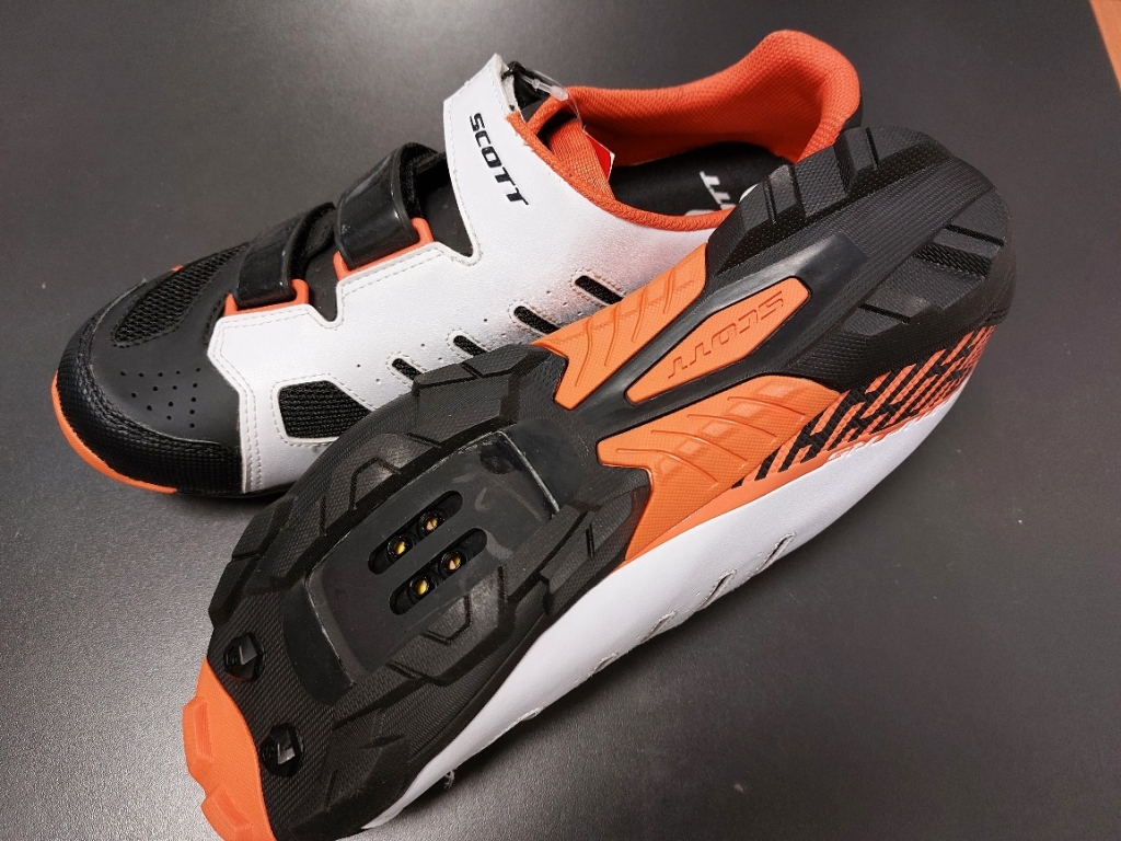 Chaussures VTT Scott MTB Comp RS noir orange blanc