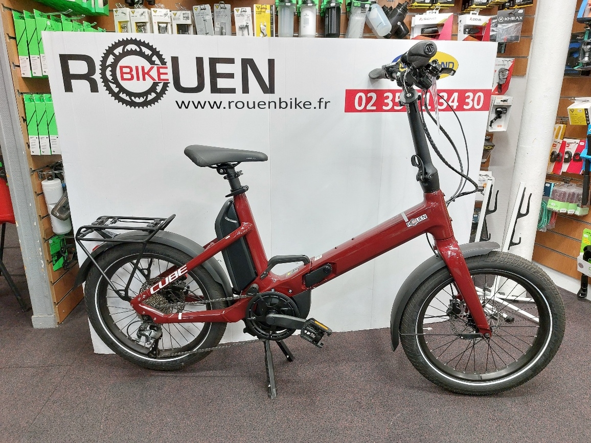Vélo pliant électrique Fold Hybrid 500 Cube Rouge